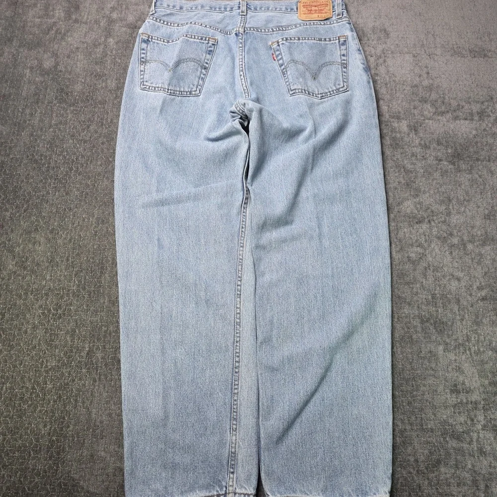 Vtg Y2K Levis 550 Jeans Mens 36x32 Fit 33x31 Relaxed Light Wash Skater Hip Hop